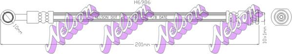 Kawe H6986 - Flessibile del freno autozon.pro