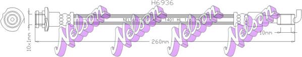 Kawe H6936 - Flessibile del freno autozon.pro