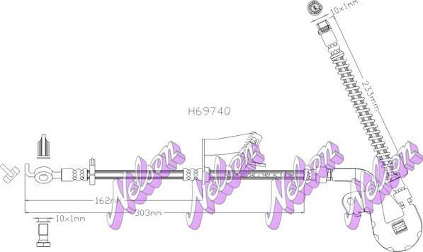 Kawe H6974Q - Flessibile del freno autozon.pro