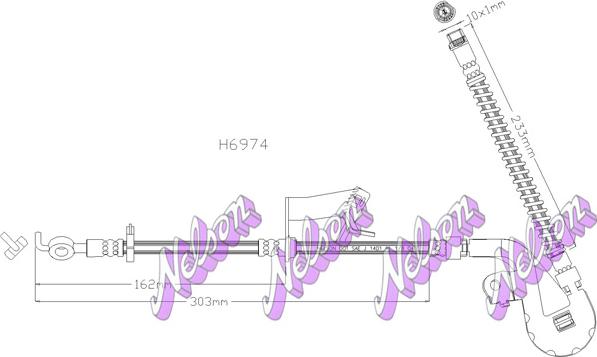 Kawe H6974 - Flessibile del freno autozon.pro