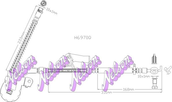 Kawe H6970Q - Flessibile del freno autozon.pro