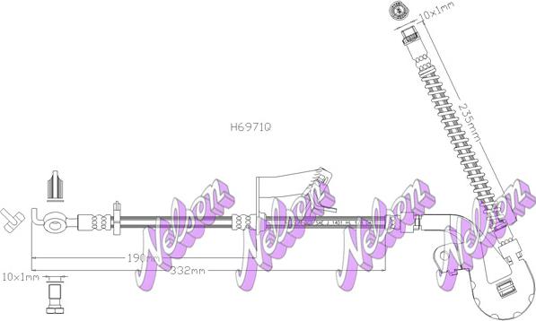 Kawe H6971Q - Flessibile del freno autozon.pro