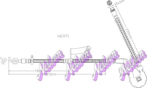 Kawe H6971 - Flessibile del freno autozon.pro