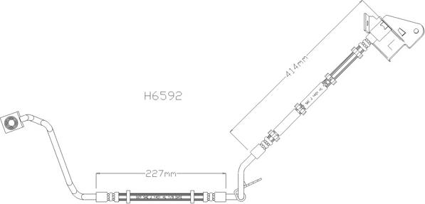 Kawe H6592 - Flessibile del freno autozon.pro