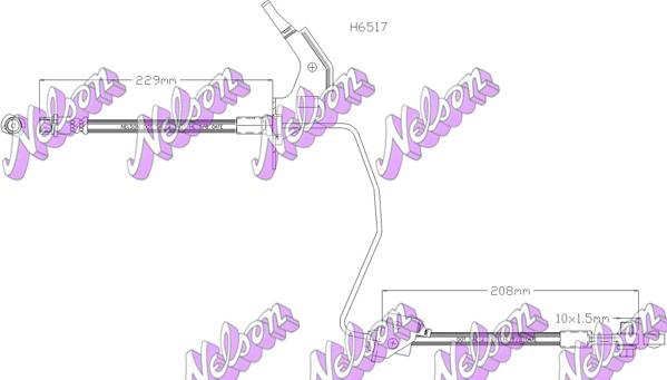 Kawe H6517 - Flessibile del freno autozon.pro