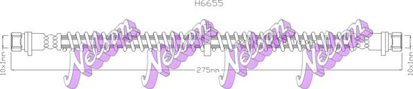 Kawe H6655 - Flessibile del freno autozon.pro