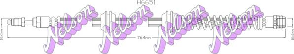 Kawe H6651 - Flessibile del freno autozon.pro