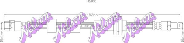 Kawe H6091 - Flessibile del freno autozon.pro