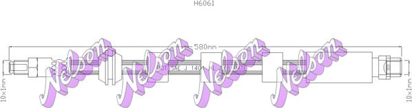 Kawe H6061 - Flessibile del freno autozon.pro