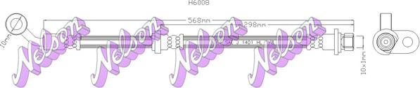 Kawe H6008 - Flessibile del freno autozon.pro