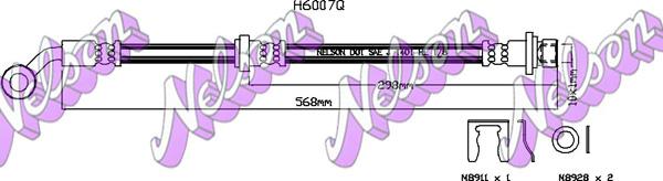 Kawe H6007Q - Flessibile del freno autozon.pro