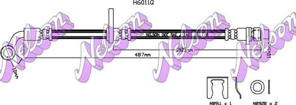 Kawe H6011Q - Flessibile del freno autozon.pro