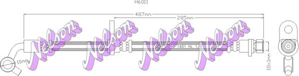 Kawe H6011 - Flessibile del freno autozon.pro