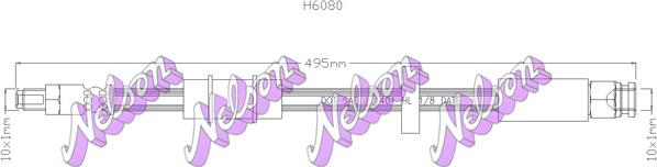 Kawe H6080 - Flessibile del freno autozon.pro