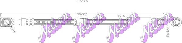 Kawe H6076 - Flessibile del freno autozon.pro