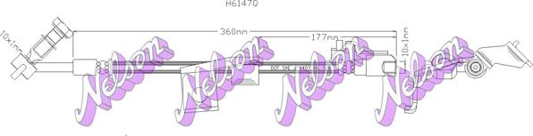 Kawe H6147Q - Flessibile del freno autozon.pro