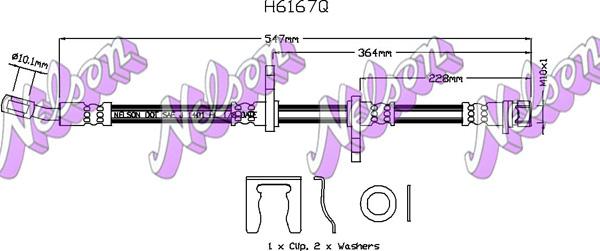 Kawe H6167Q - Flessibile del freno autozon.pro