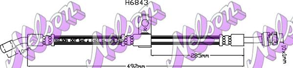 Kawe H6843 - Flessibile del freno autozon.pro