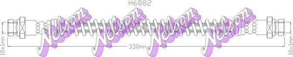 Kawe H6882 - Flessibile del freno autozon.pro