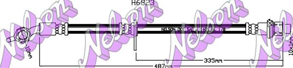 Kawe H6823 - Flessibile del freno autozon.pro