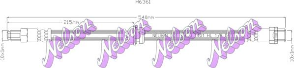 Kawe H6361 - Flessibile del freno autozon.pro