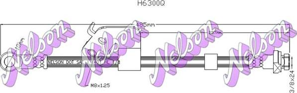 Kawe H6300Q - Flessibile del freno autozon.pro