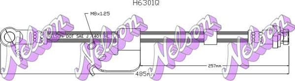 Kawe H6301Q - Flessibile del freno autozon.pro