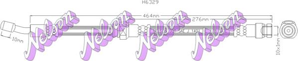 Kawe H6329 - Flessibile del freno autozon.pro