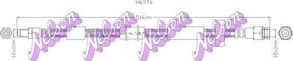 Kawe H6376 - Flessibile del freno autozon.pro