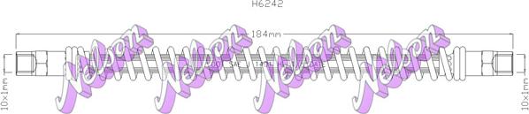 Kawe H6242 - Flessibile del freno autozon.pro