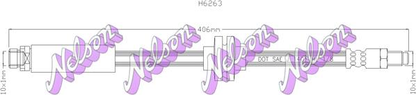 Kawe H6263 - Flessibile del freno autozon.pro