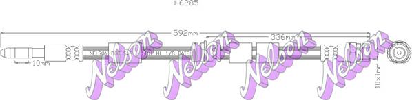 Kawe H6285 - Flessibile del freno autozon.pro