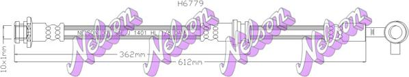 Kawe H6779 - Flessibile del freno autozon.pro