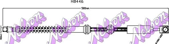 Kawe H8446 - Flessibile del freno autozon.pro