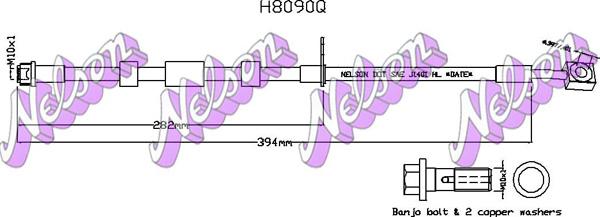 Kawe H8090Q - Flessibile del freno autozon.pro