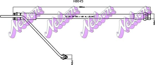 Kawe H8045 - Flessibile del freno autozon.pro