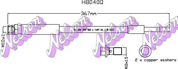 Kawe H8040Q - Flessibile del freno autozon.pro