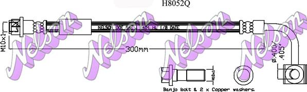 Kawe H8052Q - Flessibile del freno autozon.pro