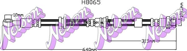 Kawe H8065 - Flessibile del freno autozon.pro