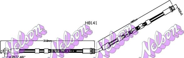 Kawe H8141 - Flessibile del freno autozon.pro