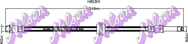 Kawe H8184 - Flessibile del freno autozon.pro