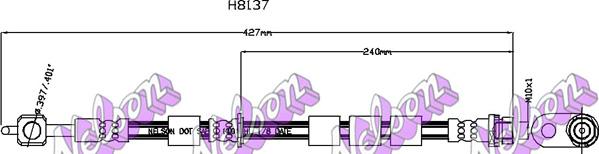 Kawe H8137 - Flessibile del freno autozon.pro