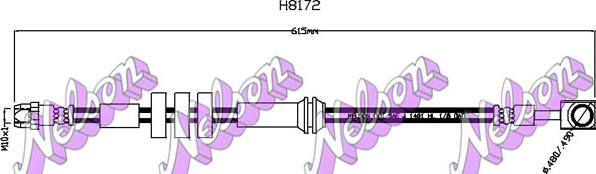 Kawe H8172 - Flessibile del freno autozon.pro