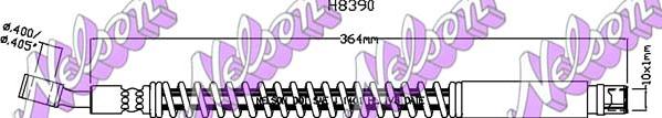 Kawe H8390 - Flessibile del freno autozon.pro