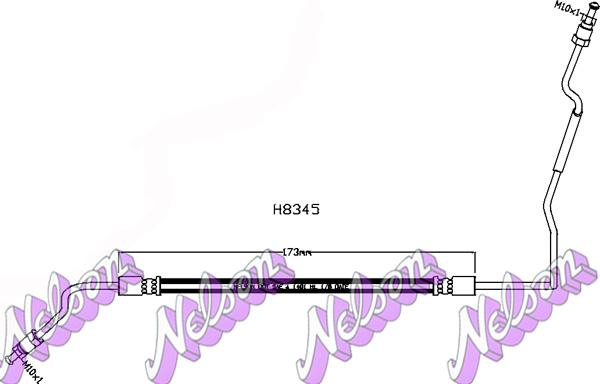 Kawe H8345 - Flessibile del freno autozon.pro