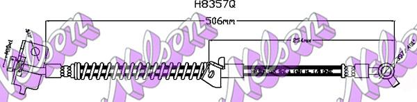 Kawe H8357Q - Flessibile del freno autozon.pro