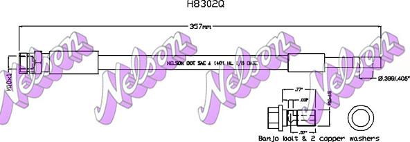 Kawe H8302Q - Flessibile del freno autozon.pro