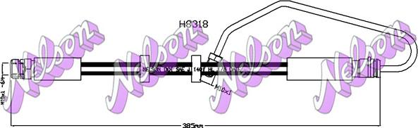 Kawe H8318 - Flessibile del freno autozon.pro