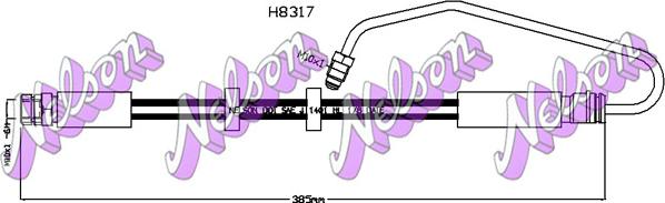 Kawe H8317 - Flessibile del freno autozon.pro