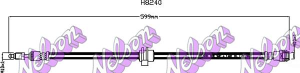 Kawe H8240 - Flessibile del freno autozon.pro